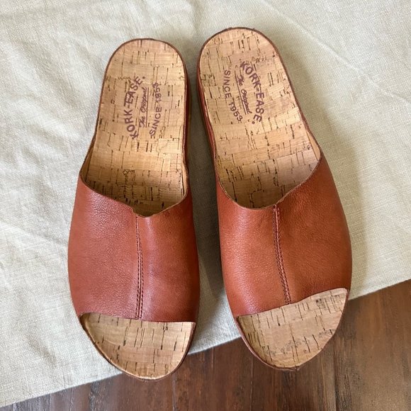 KorkEase Shoes Korkease Tutsi Slides Platform Sandals Cognac Leather Poshmark